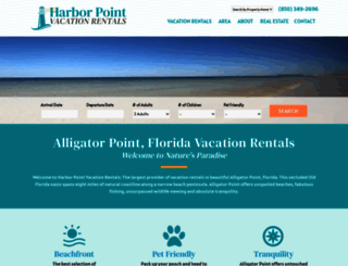 harborpointrentals.com screenshot