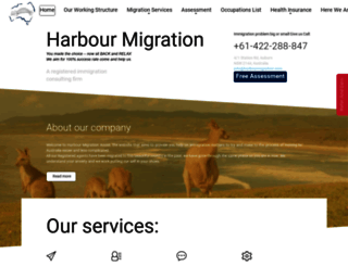 harbourmigration.com screenshot