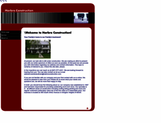 harbroconstruction.com screenshot