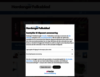 hardanger-folkeblad.no screenshot