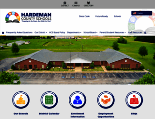 hardemancountyschools.org screenshot