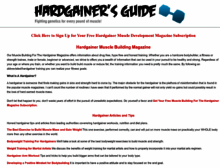 hardgainermusclebuilding.com screenshot