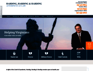 hardingattorneys.com screenshot