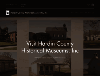 hardinmuseums.org screenshot