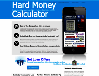 hardmoneycalculator.com screenshot