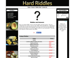 hardriddles.net screenshot