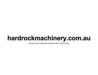 hardrockmachinery.com.au screenshot