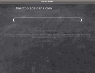 hardtoplaceloans.com screenshot
