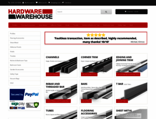 hardware-warehouse.co.uk screenshot