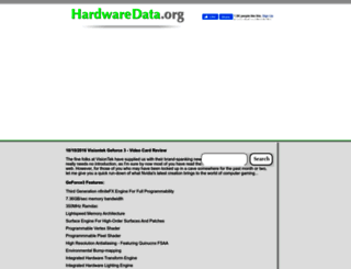 hardwaredata.org screenshot