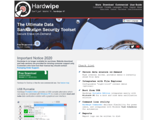 hardwipe.com screenshot