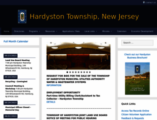 hardyston.com screenshot