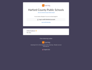 harford.itslearning.com screenshot