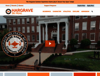 hargrave.edu screenshot