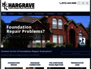 hargravecustomfoundationrepair.com screenshot