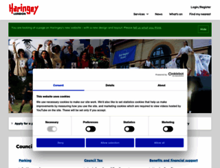 haringey.gov.uk screenshot