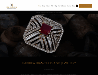 haritikajewellery.com screenshot