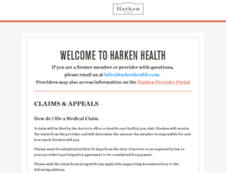 harkenhealth.com screenshot
