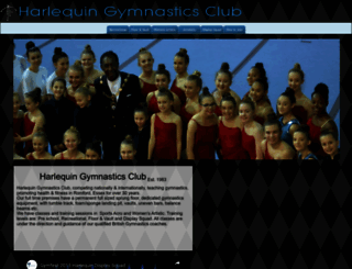 harlequin-gymnastics-club.com screenshot