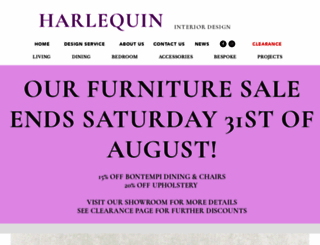 harlequininteriors.co.uk screenshot