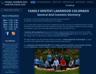 harmonanddavisdds.com screenshot
