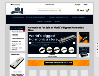harmonicaland.com screenshot