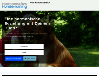 harmonischeshundetraining.de screenshot