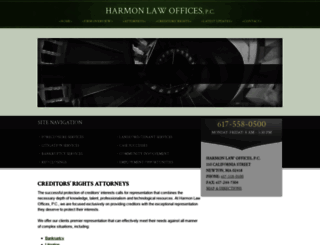 harmonlawoffices.com screenshot