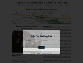 harmonmuseumohio.org screenshot