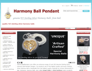 harmonyballpendants.com screenshot