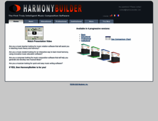 harmonybuilder.com screenshot