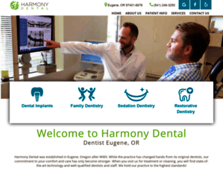 harmonydentalor.com screenshot