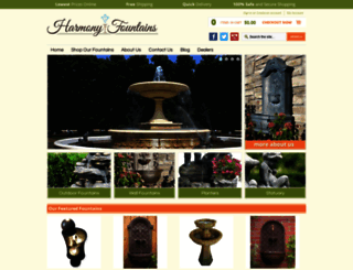 harmonyfountains.com screenshot