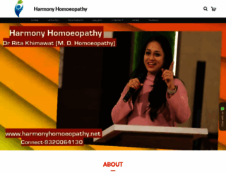 harmonyhomoeopathy.net screenshot