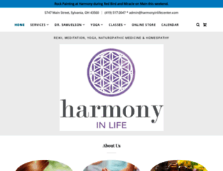 harmonyinlifecenter.com screenshot
