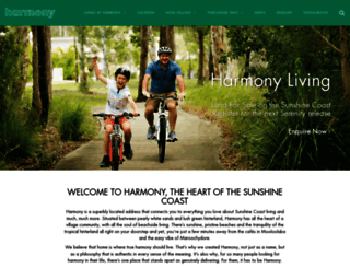 harmonyliving.com.au screenshot