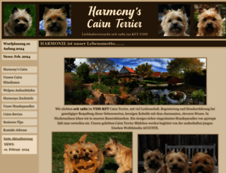 harmonys-cairn-terrier.de screenshot