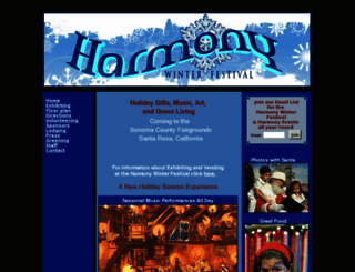 harmonywinterfestival.com screenshot