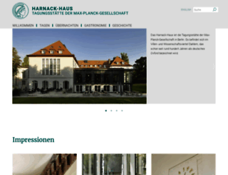 harnackhaus-berlin.mpg.de screenshot