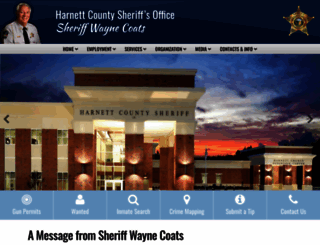 harnettsheriff.com screenshot