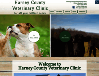 harneycountyveterinaryclinic.com screenshot