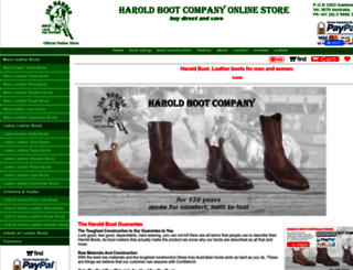 haroldbootstore.com.au screenshot