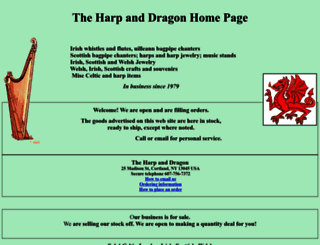 harpanddragon.com screenshot