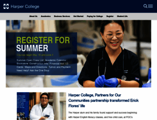 harpercollege.edu screenshot