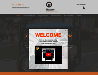 harpergenerators.co.uk screenshot