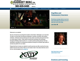 harrietberg.com screenshot