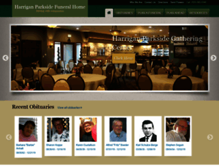 harriganparksidefuneralhome.com screenshot
