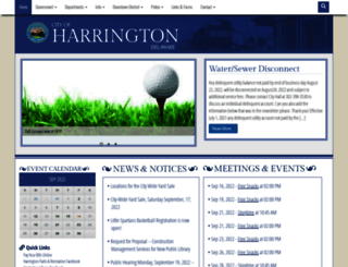 harrington.delaware.gov screenshot