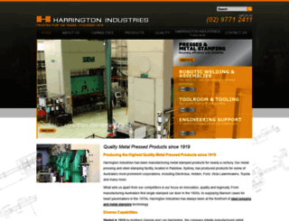 harringtonindustries.com.au screenshot