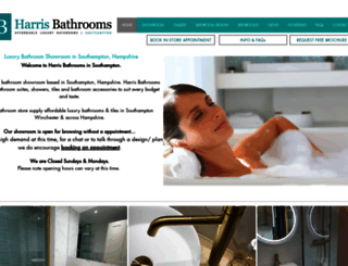 harrisbathrooms.com screenshot